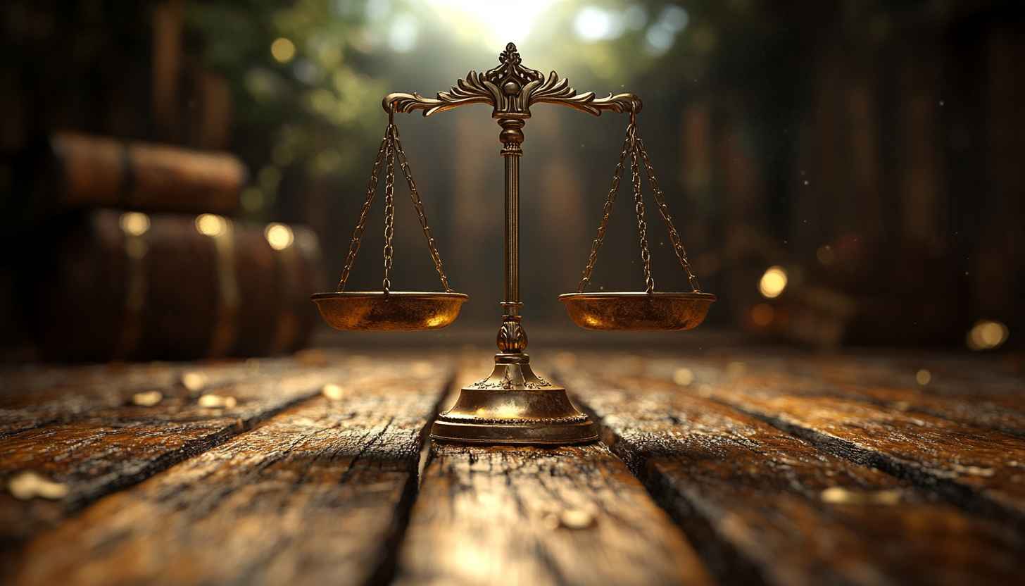 Justice Scales 4K Wallpaper for Desktop Legal Backgrounds