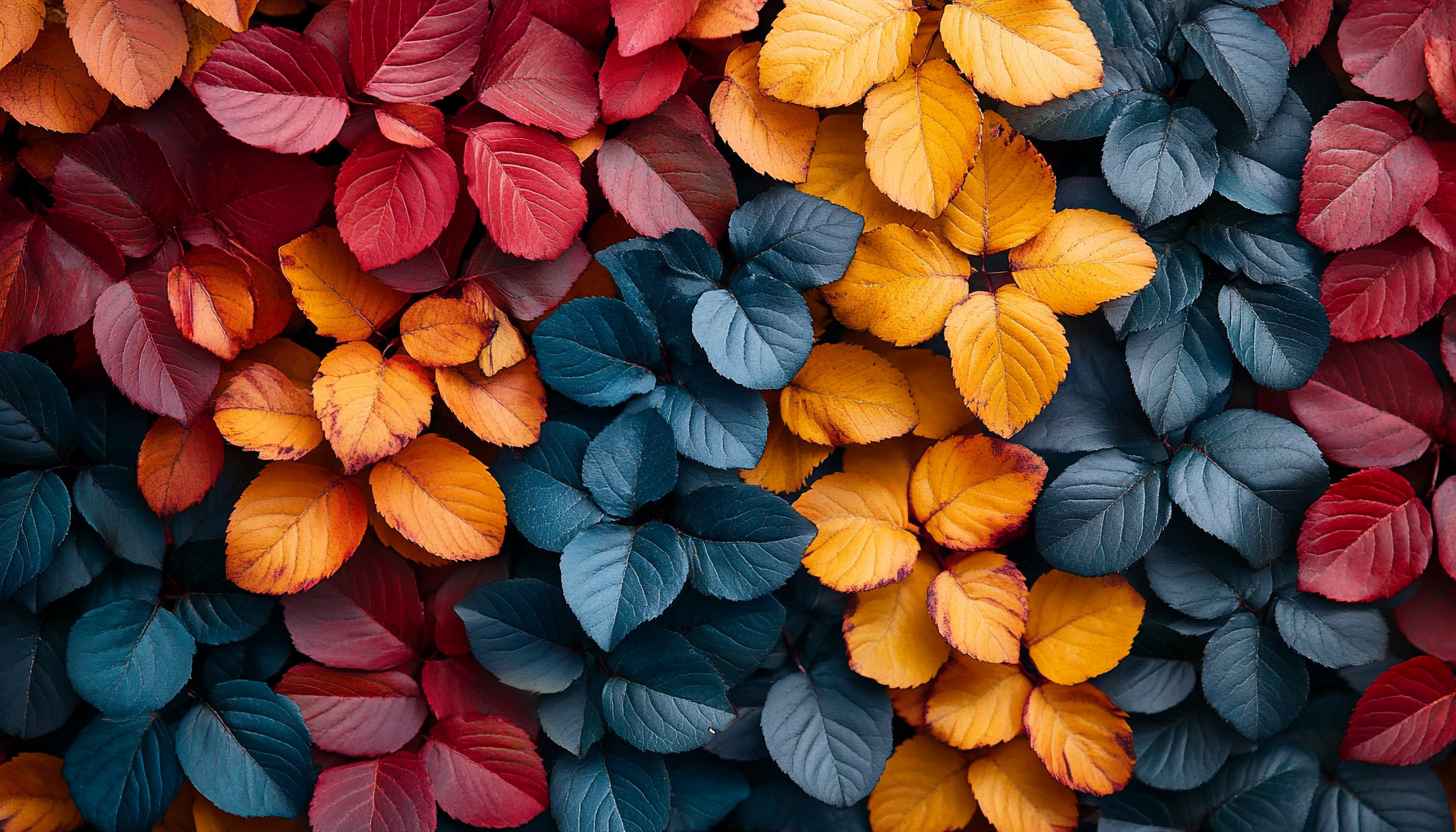 Autumn Leaves Aesthetic Wallpaper for iPhone and Desktop Backgrounds