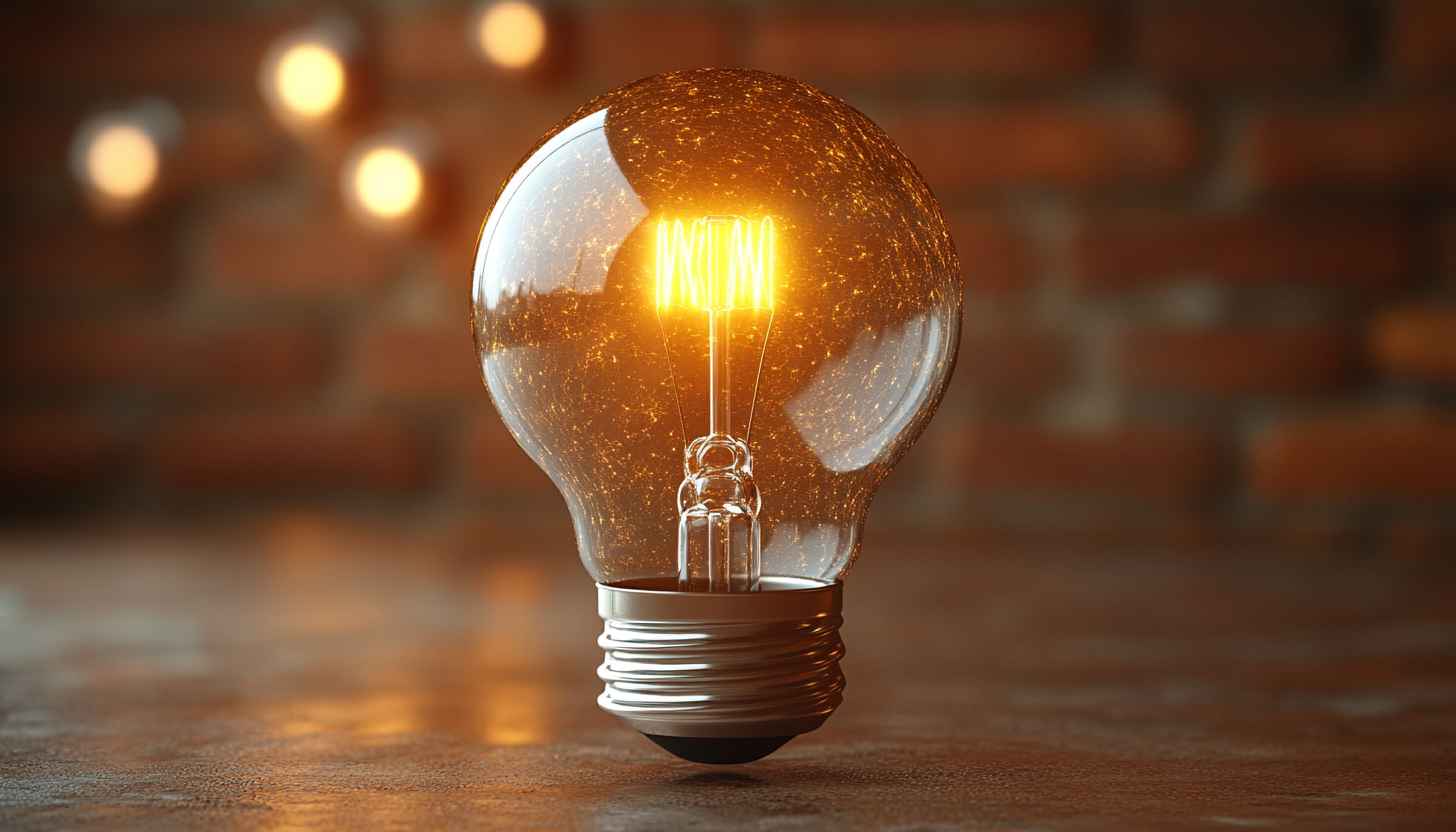 Glowing Light Bulb Desktop Background Free 4K Wallpaper Ideas