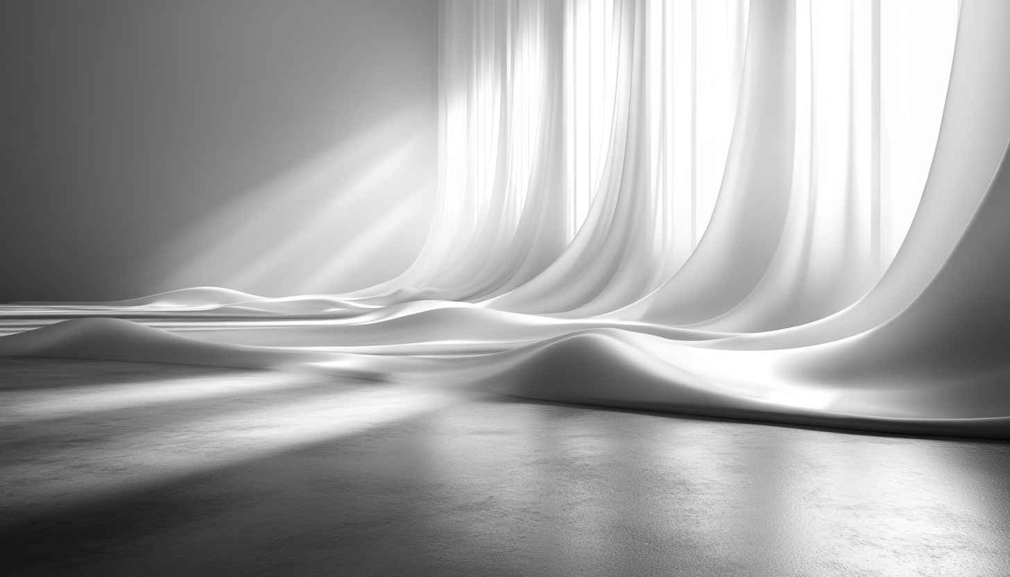 Monochrome Abstract Waves Wallpaper Background, Free Desktop Mobile Image