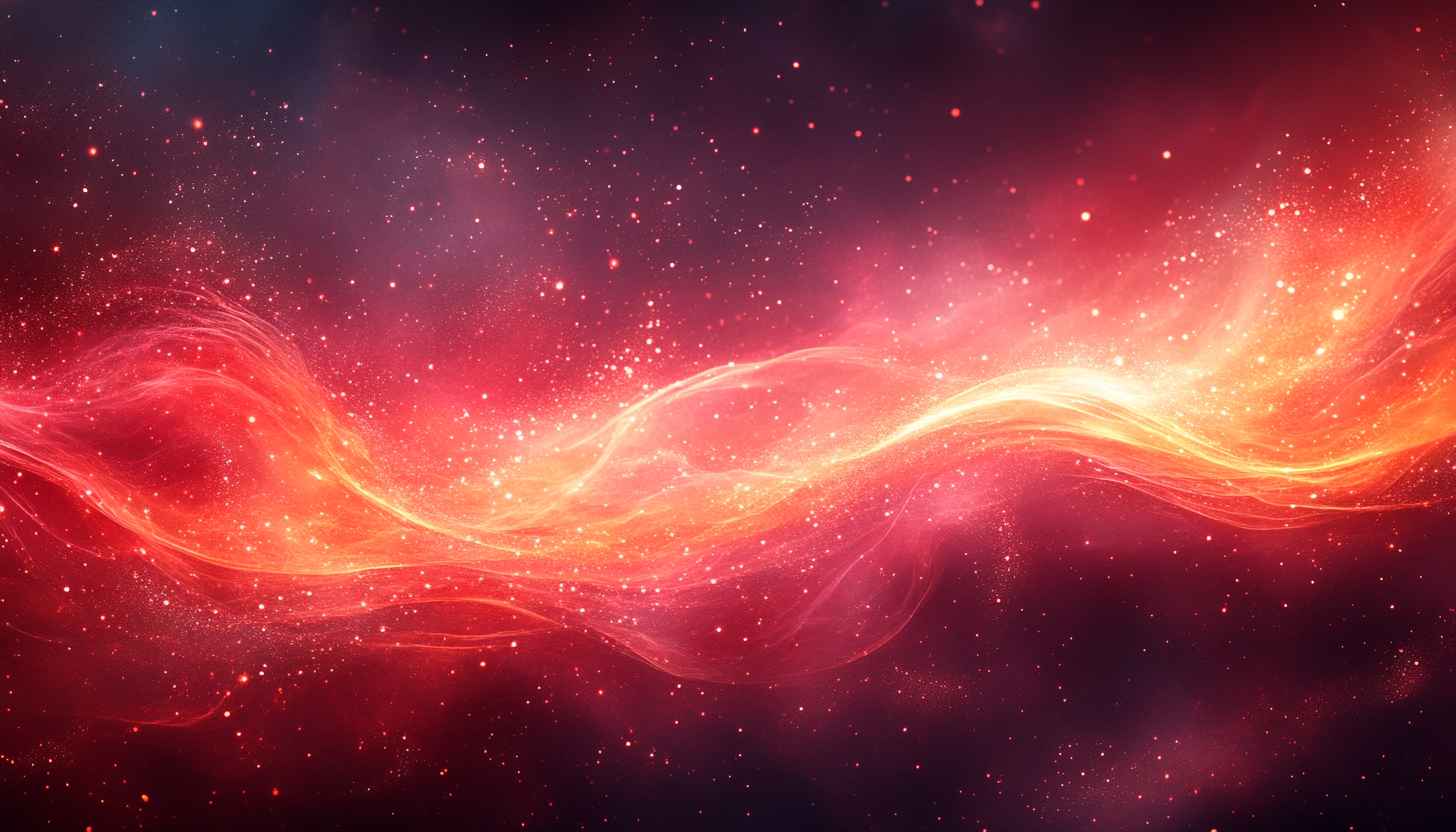 Fiery Cosmic Red Galaxy 4K Desktop Background Wallpaper