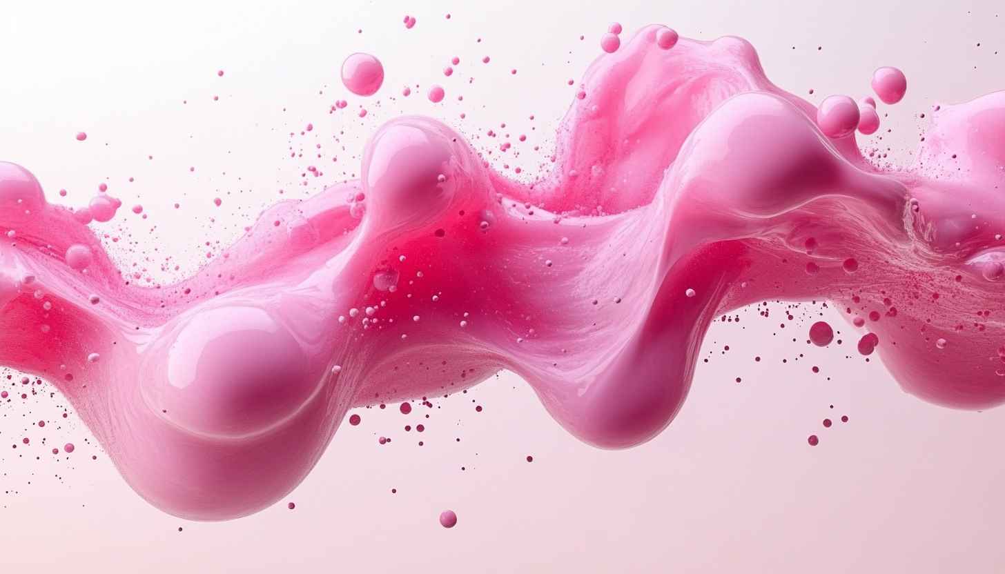 Pink Fluid Art Mobile Wallpaper, Abstract Background, Free 4K Screensaver