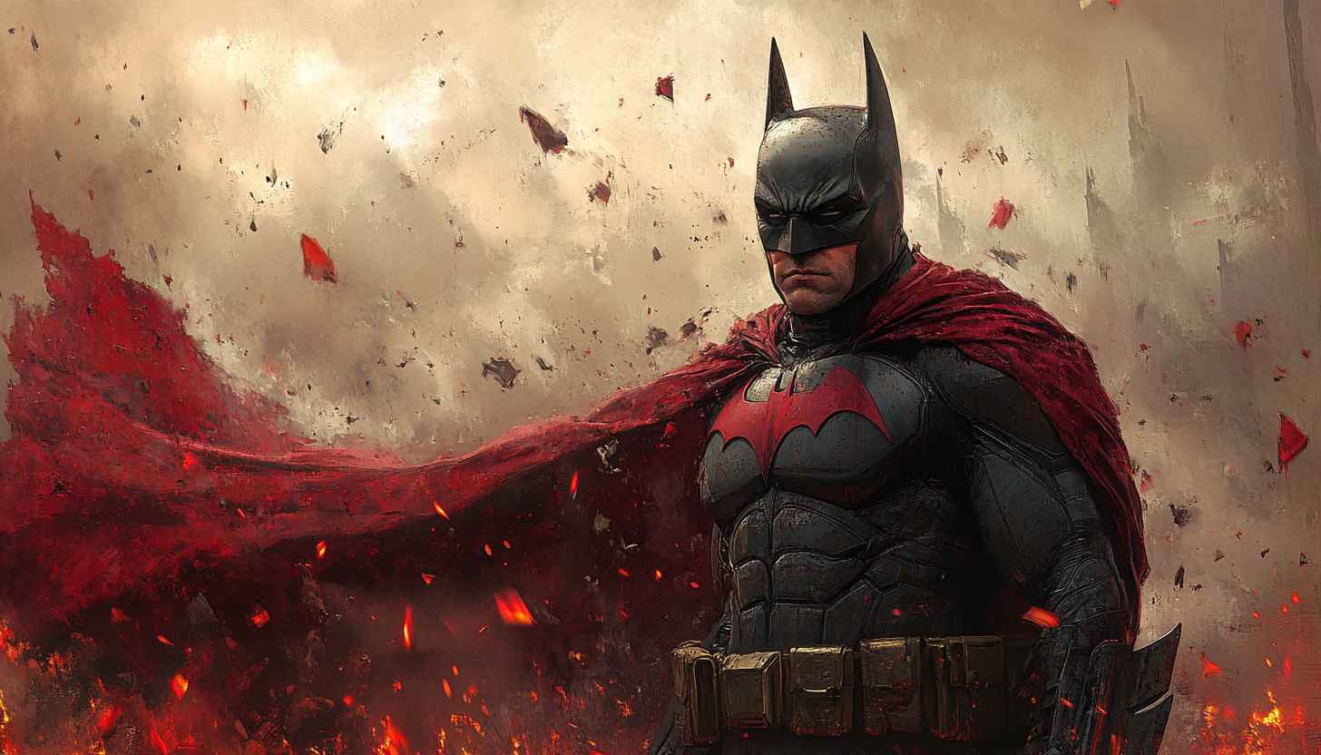 Batman Red Death Wallpaper 4K Desktop Background for Mobile