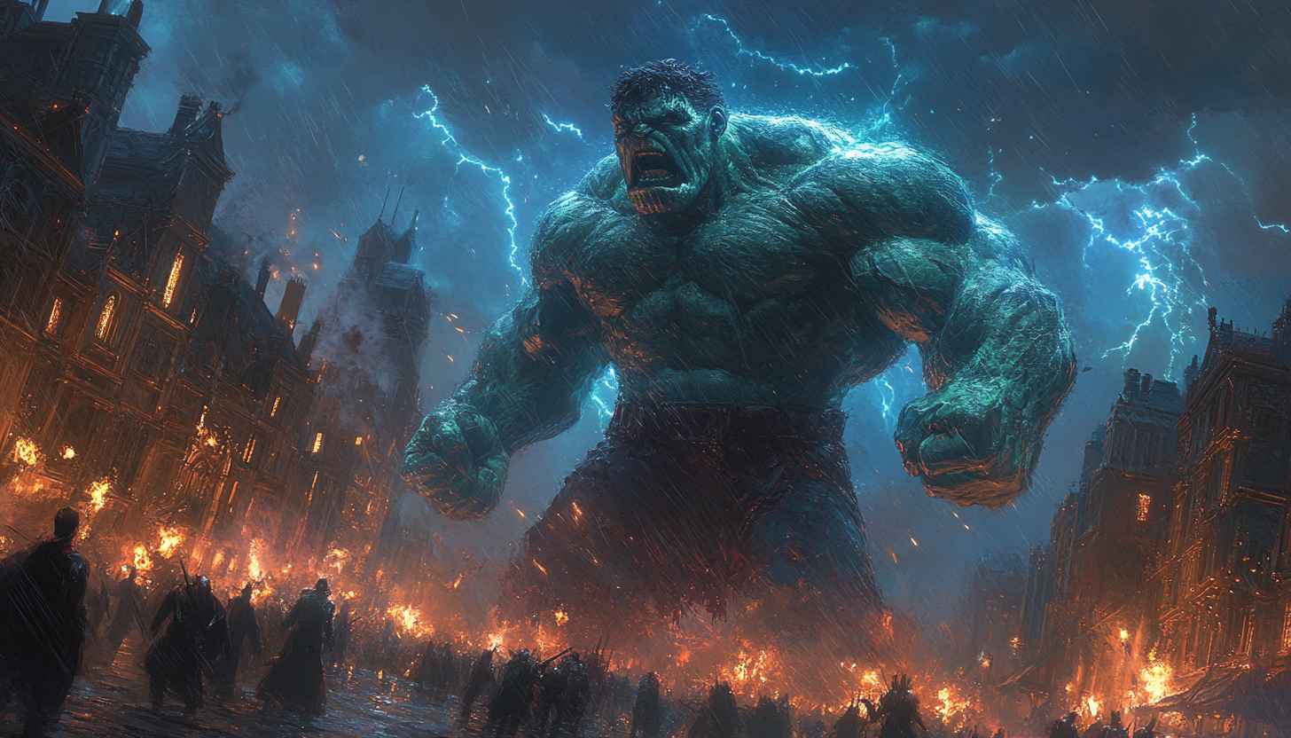 The Incredible Hulk City Destruction 4K Wallpaper Mobile Background