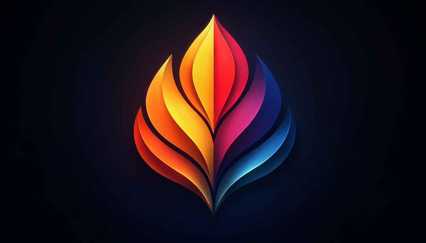 Abstract Colorful Flame Art 4K Mobile and Desktop Wallpaper