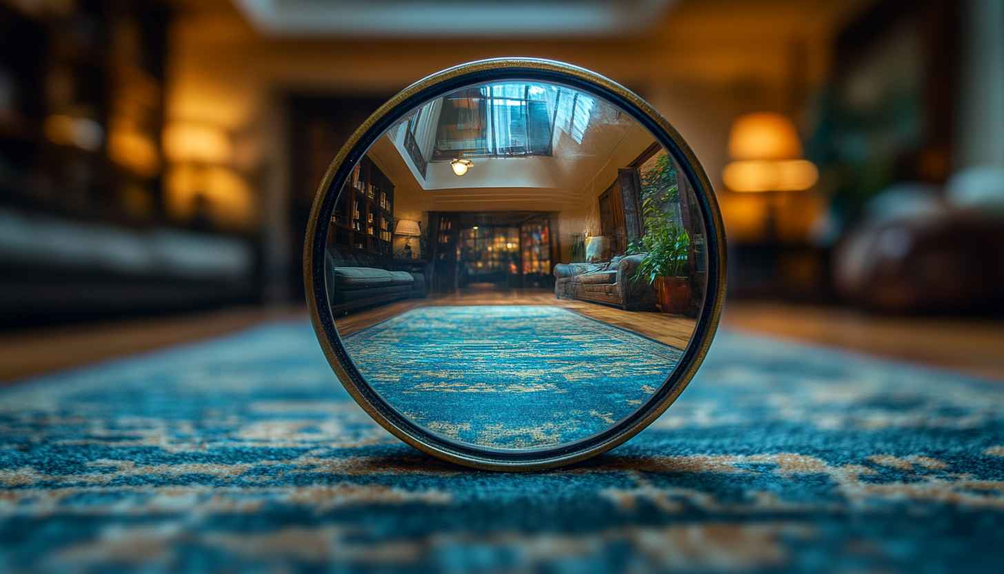 Living Room Mirror Reflection Mobile Wallpaper 4K Desktop Background