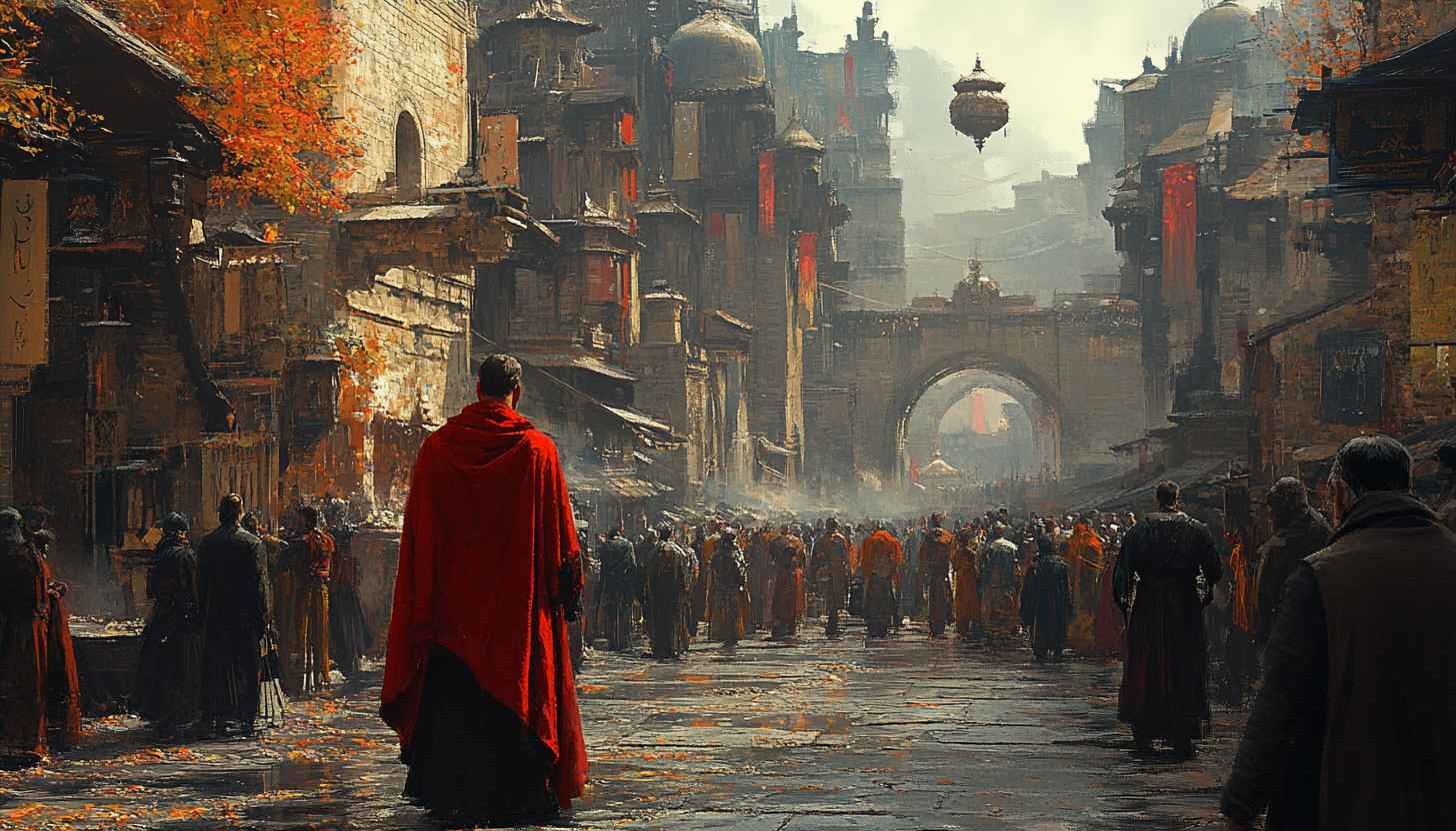 Asian Cityscape Crowd Scene 4K Desktop Wallpaper for Free