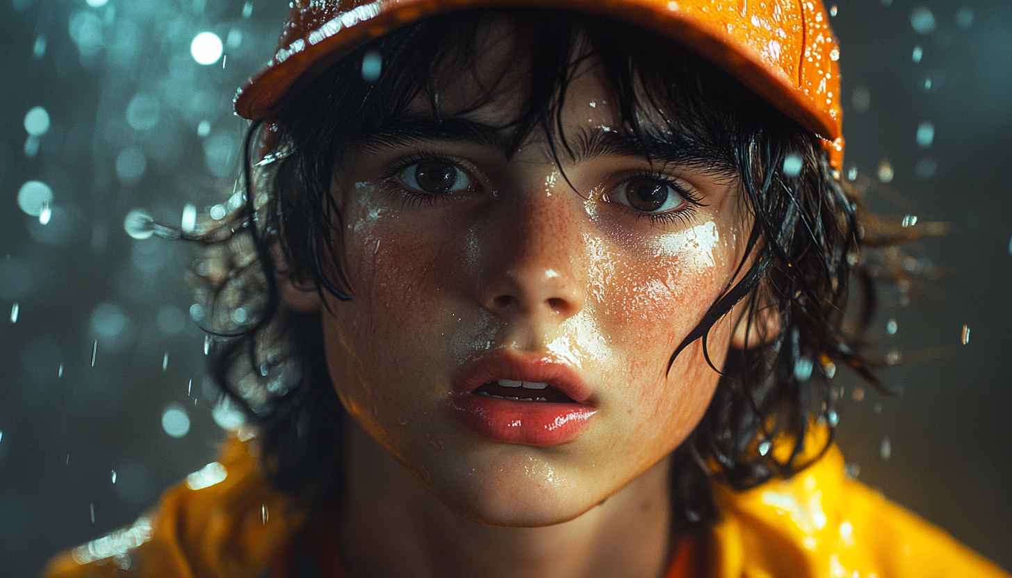 Rainy Day Portrait 4K Mobile Phone Background Wallpaper Aesthetic