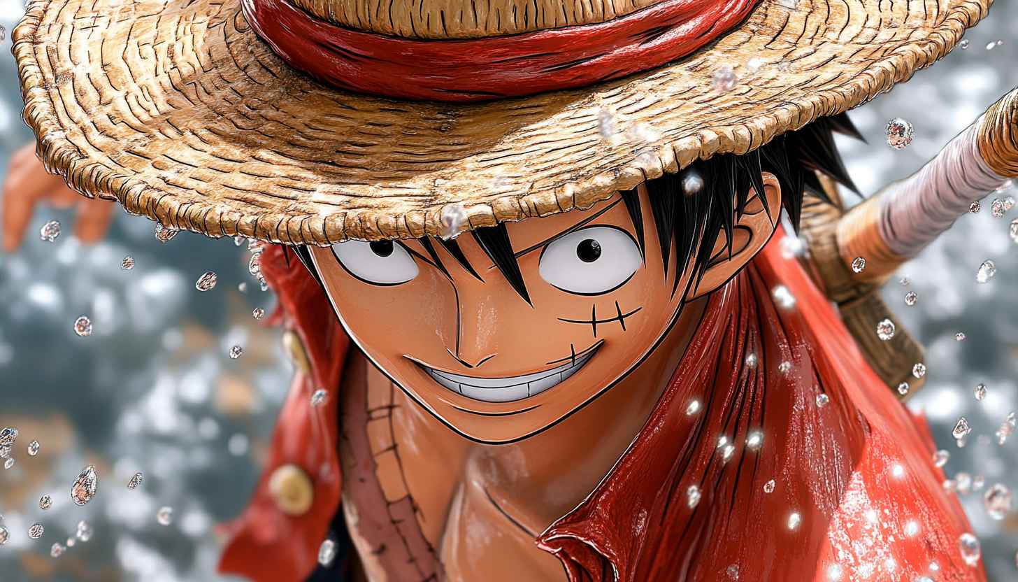 One Piece Luffy 4K Desktop Wallpaper - Straw Hat Pirate Anime
