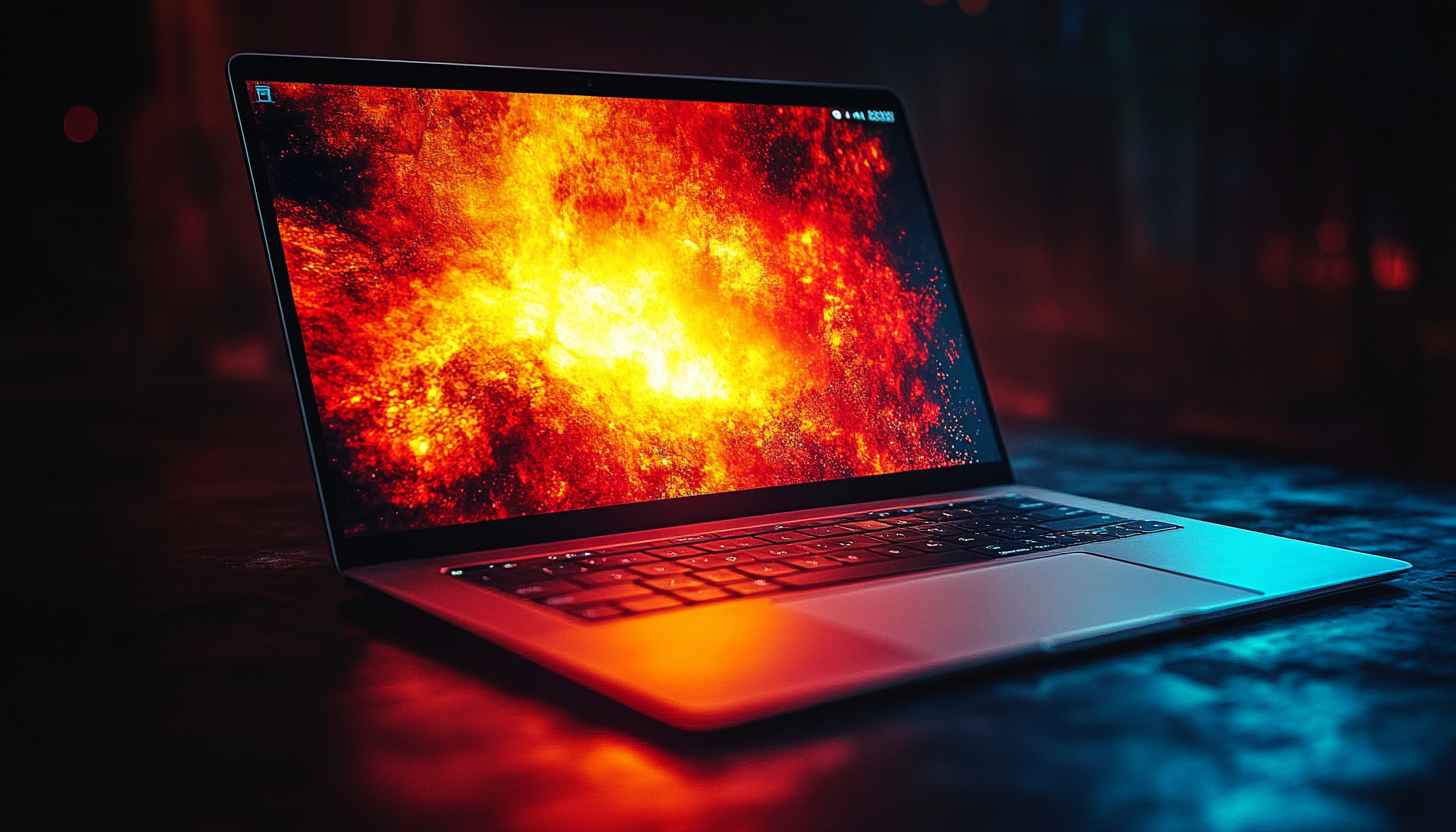 Burning Galaxy Abstract 4K Desktop Wallpaper Free No Sign-Up