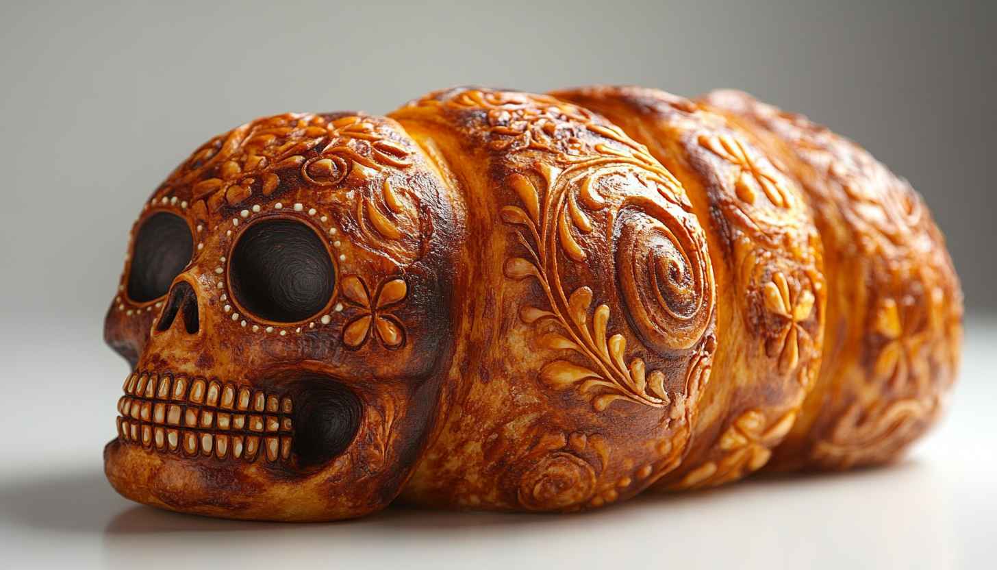 Day of the Dead Bread Skull Wallpaper, Dia de Muertos