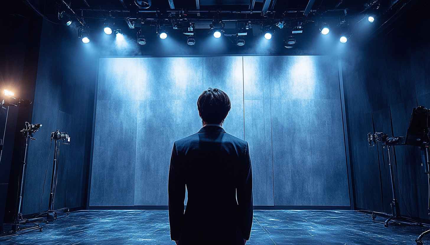 Man on Stage 4K Wallpaper - Free HD Background for Desktop