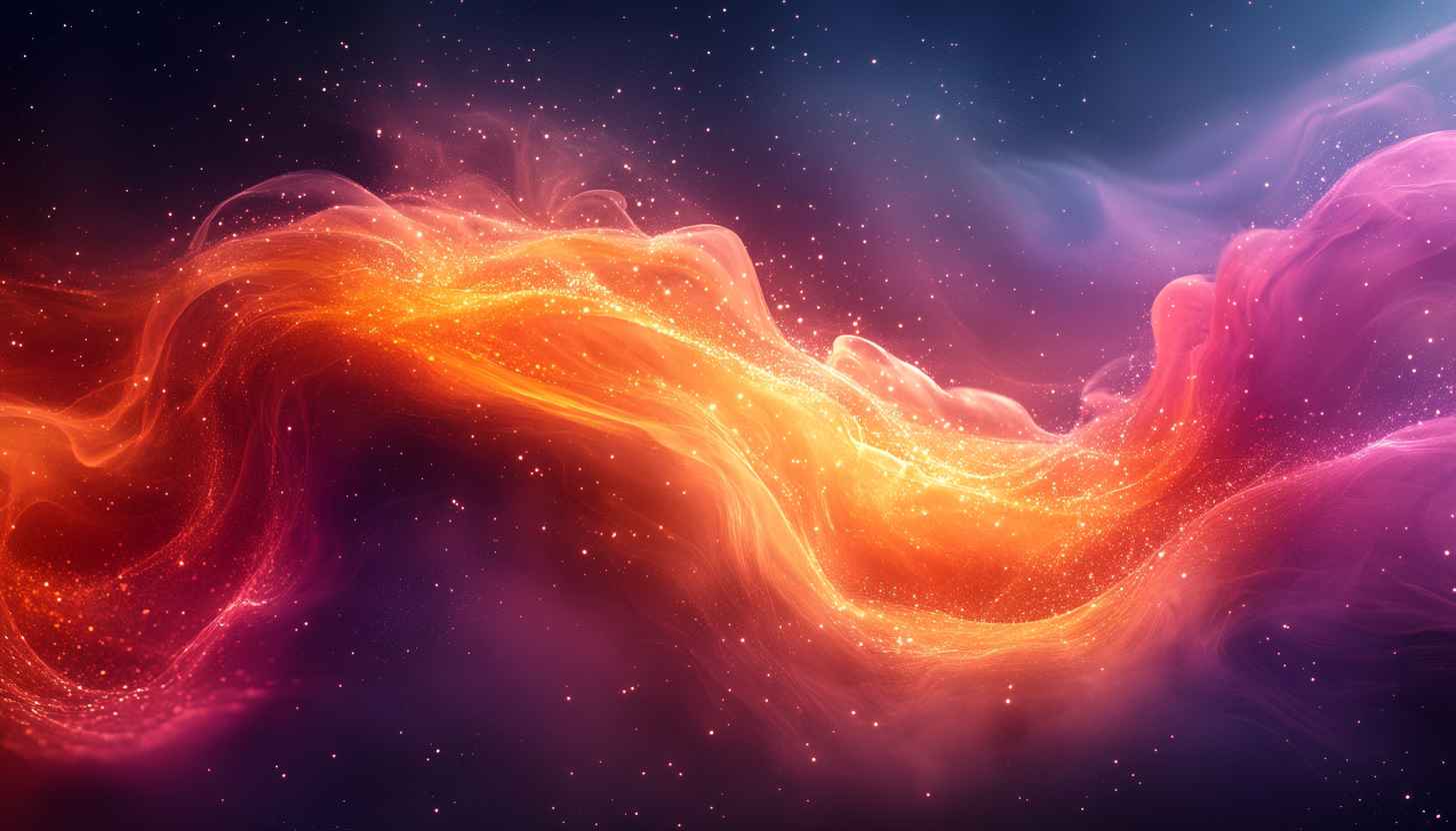 Colorful Galaxy Space 4K Wallpaper, Glowing Nebula Mobile Background