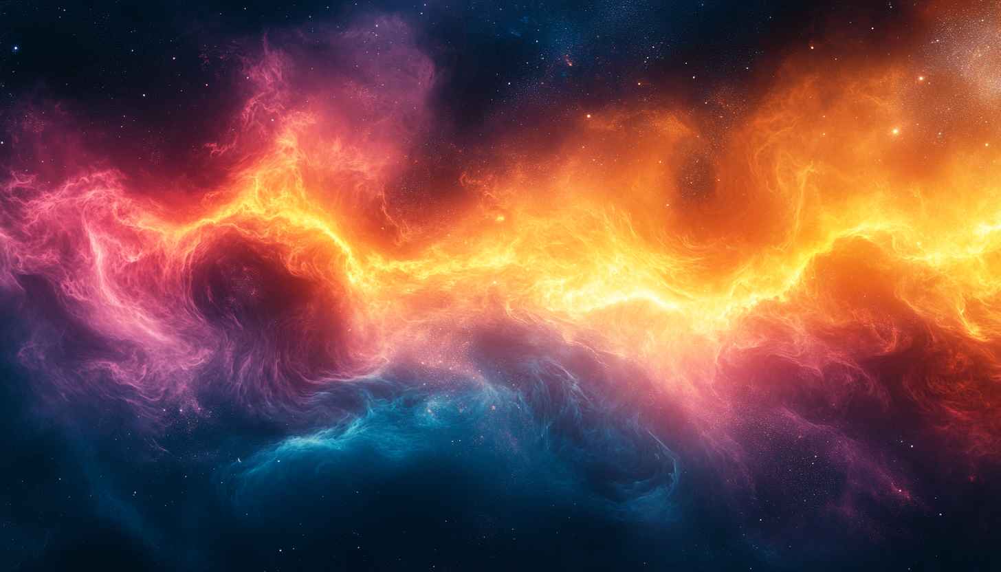 Colorful Space Nebula 4K Desktop Backgrounds Free Mobile Wallpaper