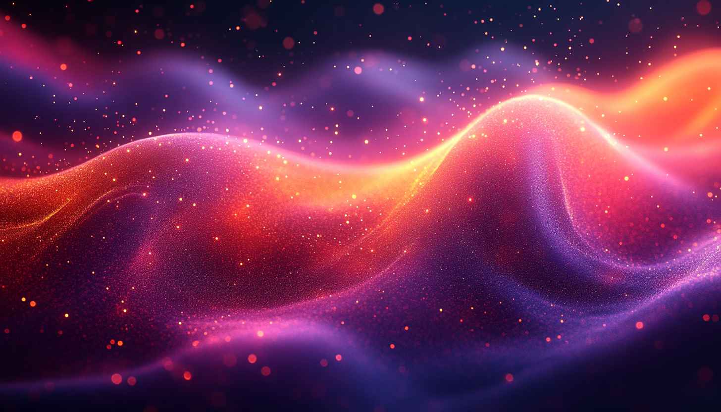 Abstract Purple Orange Wave 4K Desktop Wallpaper Free Download