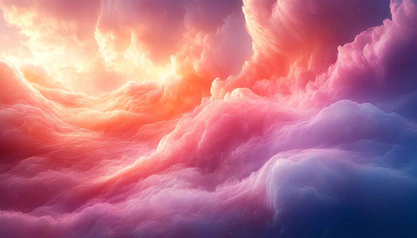 Dramatic Pink Orange Cloudscape 4K Desktop Background Mobile Wallpaper