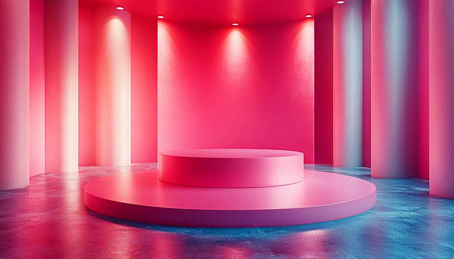 Abstract Pink Room Scene 4K Desktop Wallpaper for Mobile Backgrounds