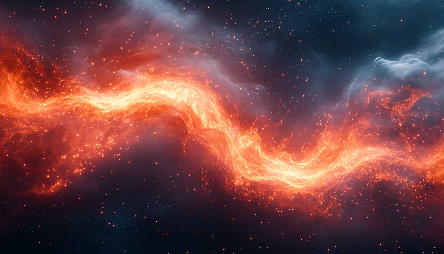 Fiery Nebula Galaxy 4K Desktop Background Space Mobile Wallpaper