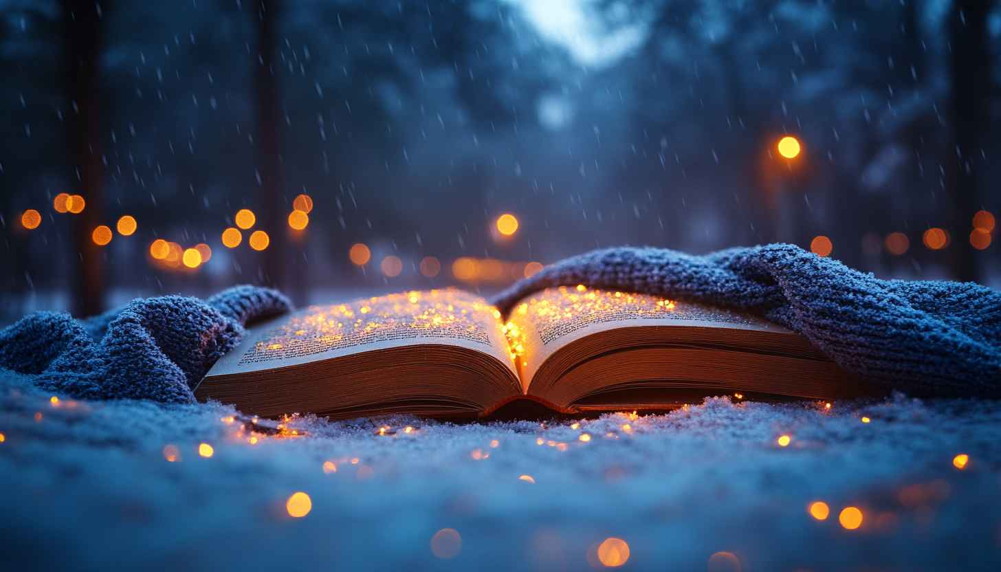 Winter Book Reading Mobile Wallpaper Free Cozy Evening Background