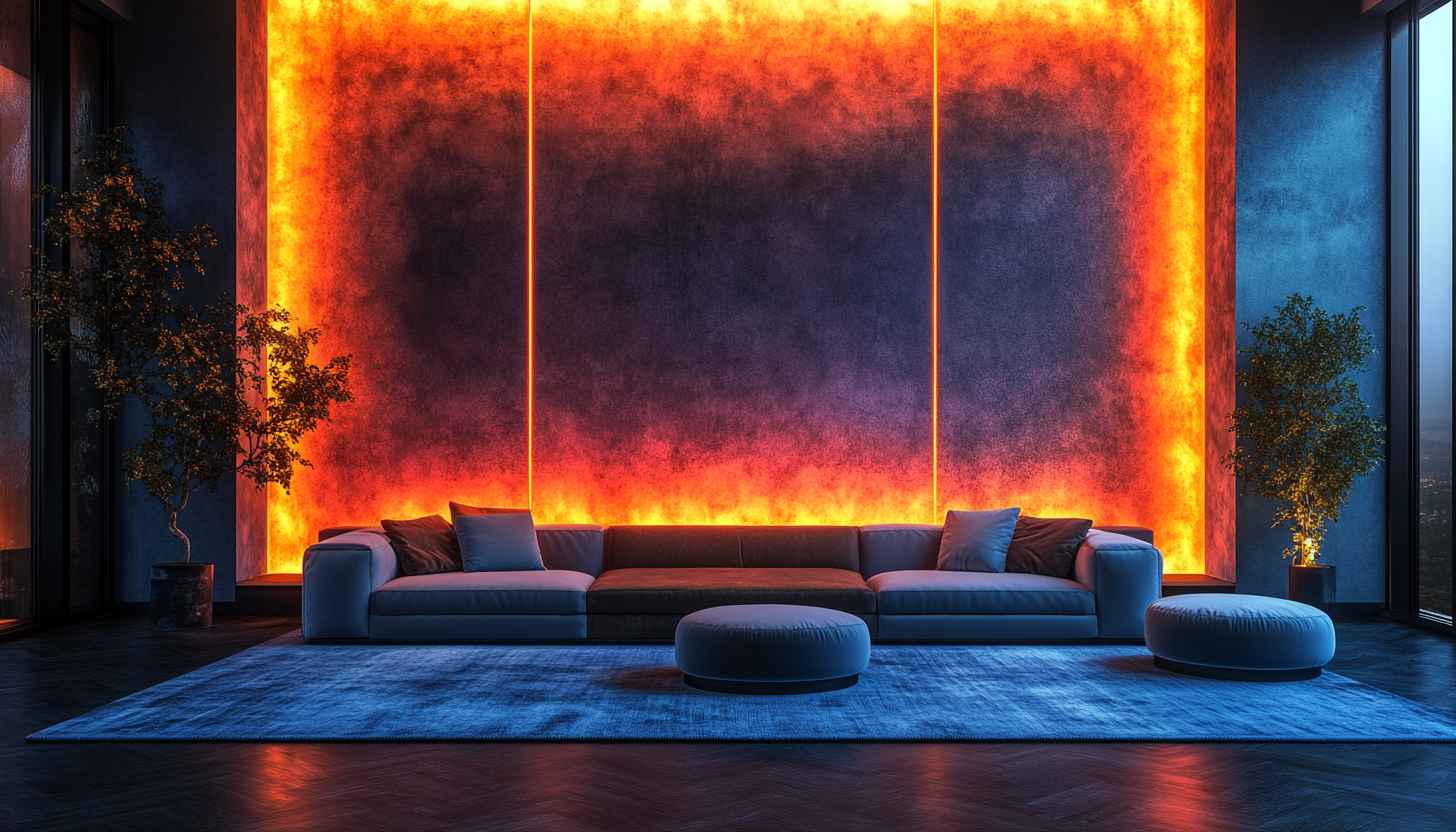Modern Living Room Interior Design HD Mobile Background Wallpaper