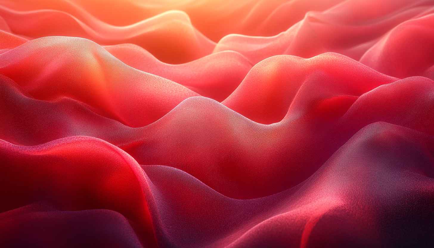 Red Abstract Waves Art 4K Desktop Background Mobile Wallpaper Free