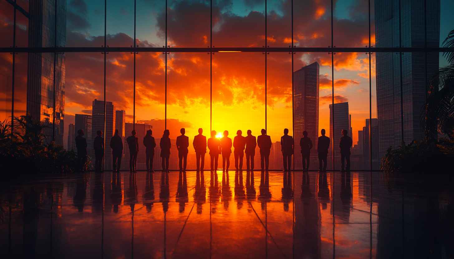 City Skyline Sunset Silhouette Wallpaper, Free HD Desktop Backgrounds