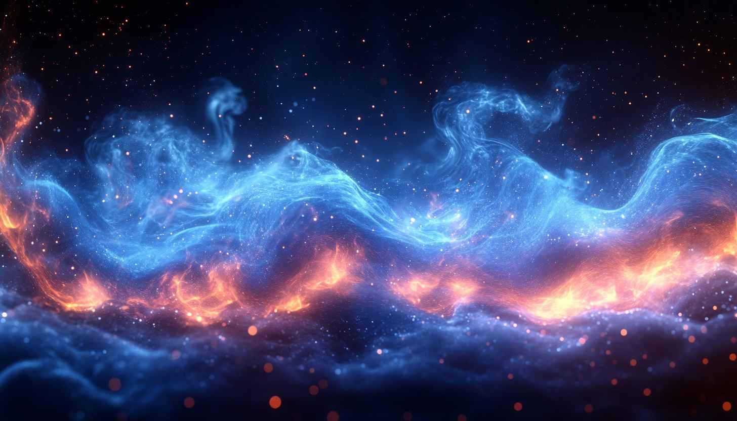 Nebula Space Fire Galaxy 4K Desktop Background Mobile Wallpaper