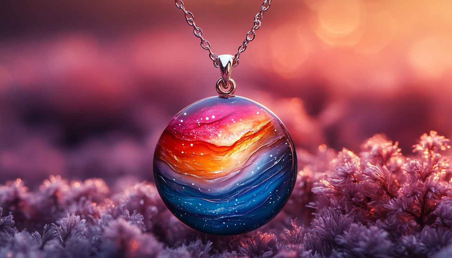 Aesthetic Colorful Galaxy Pendant Mobile Wallpaper Art Background
