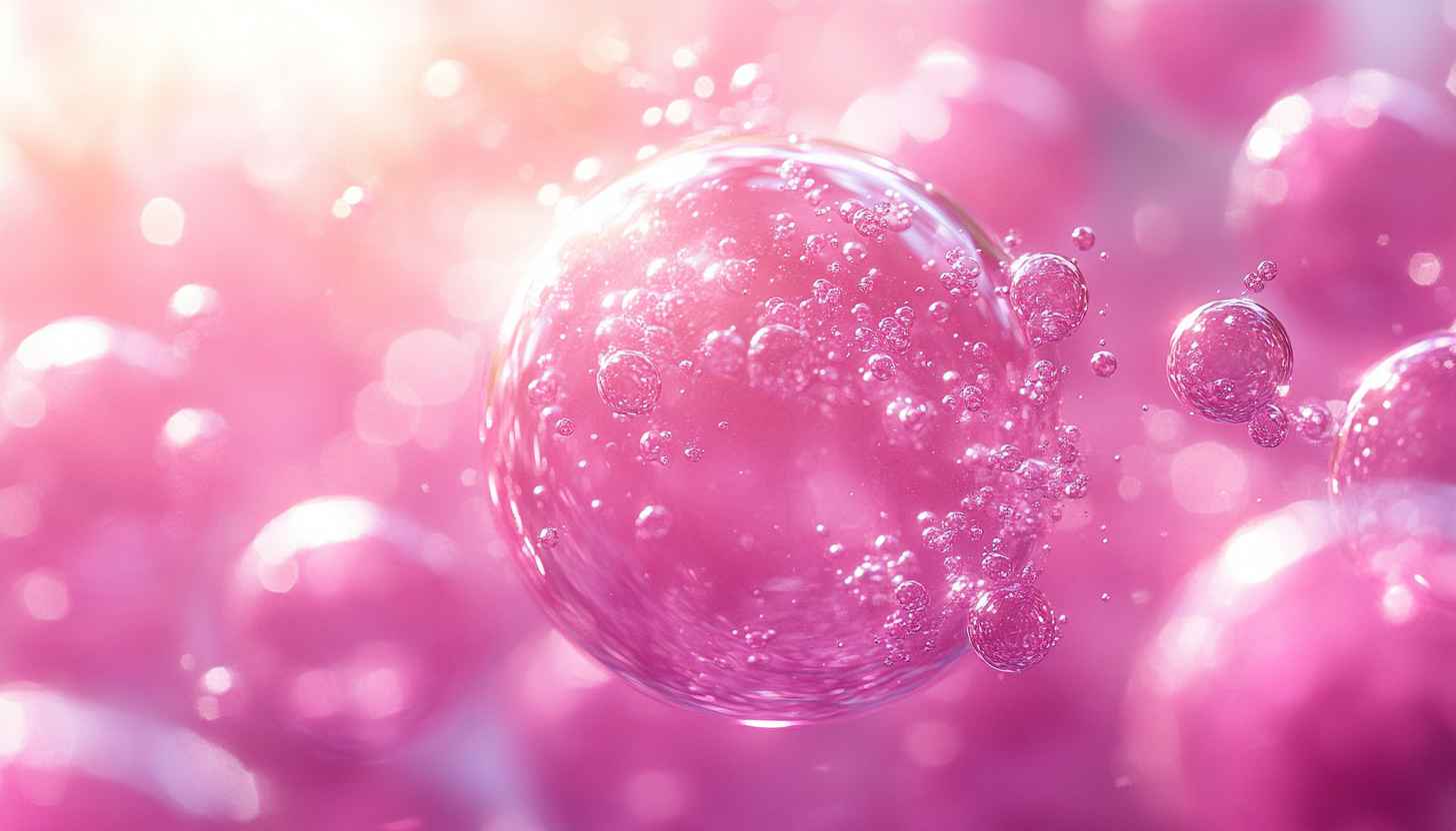 Pink Bubbles 4K Wallpaper - Abstract Desktop & Mobile Background
