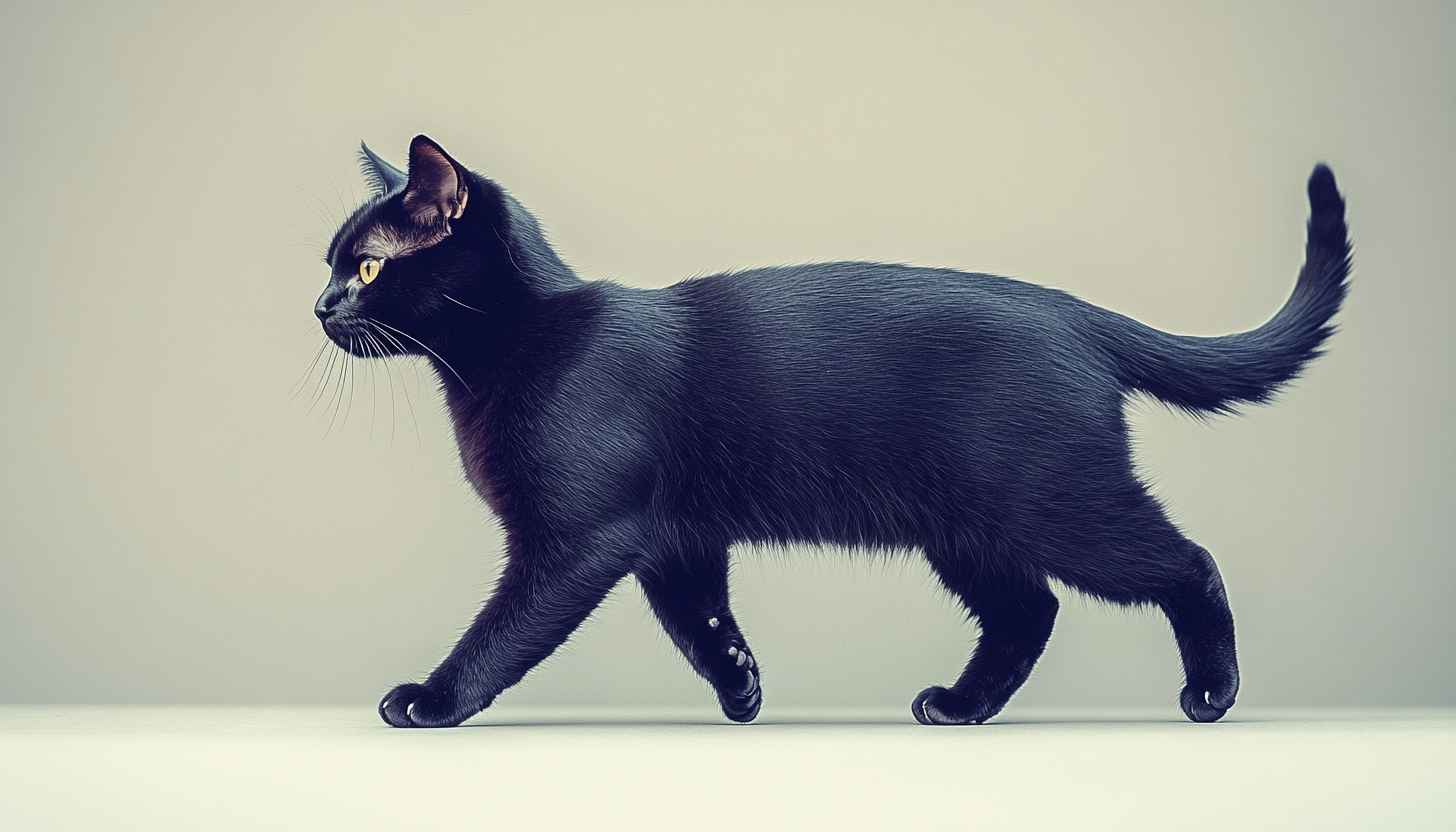 Black Cat 4K Wallpaper, Pet Portrait Mobile Background