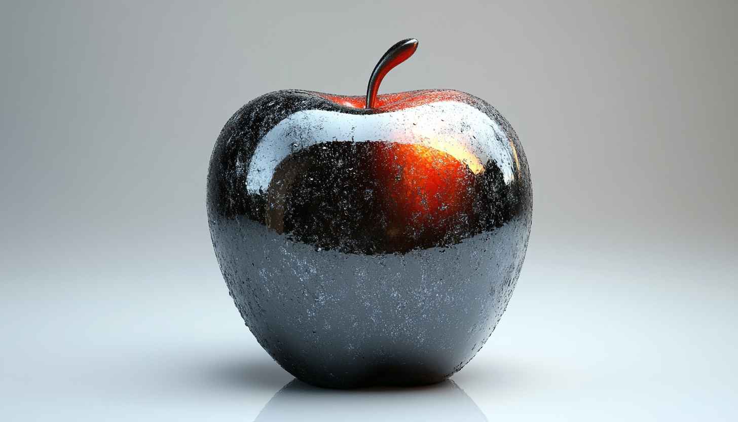 Sleek Dark Apple Mobile Background, Modern Style Wallpaper, Free