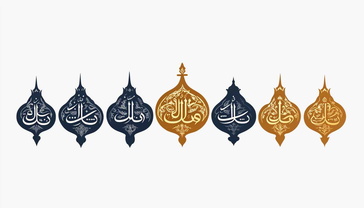 Eid Mubarak Ornaments Islamic Calligraphy Mobile Background Free