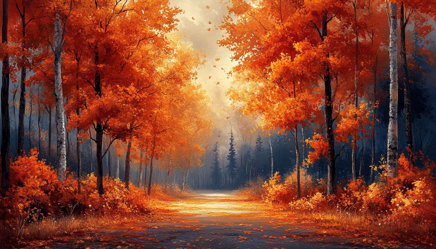 Fall Forest Path 4K Desktop Backgrounds Autumn Landscape Wallpaper