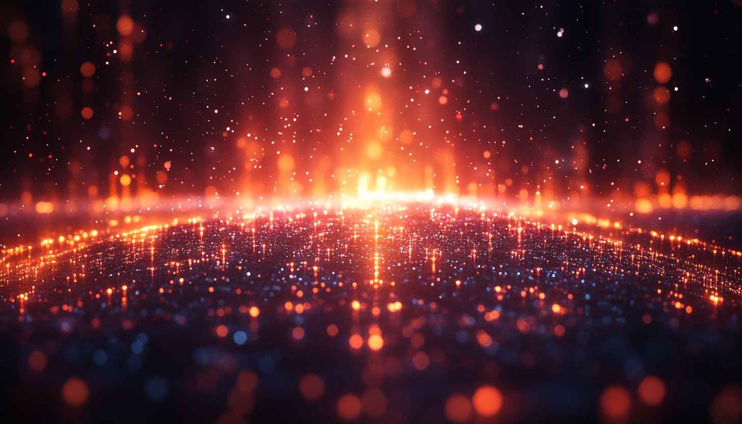 Glowing Sparkles Aesthetic 4K Desktop Background, Free Mobile Wallpaper