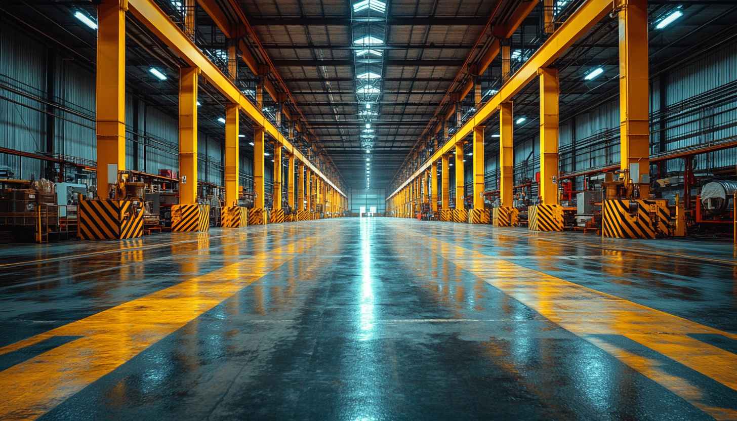 Industrial Warehouse Interior 4K Desktop Backgrounds, Free Mobile Wallpaper
