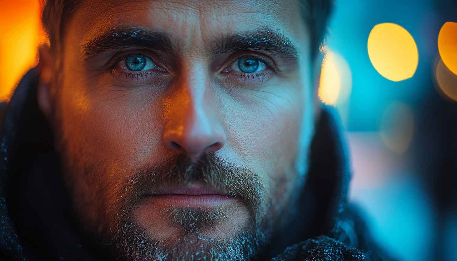Man With Blue Eyes Portrait Mobile Wallpaper, No Sign Up