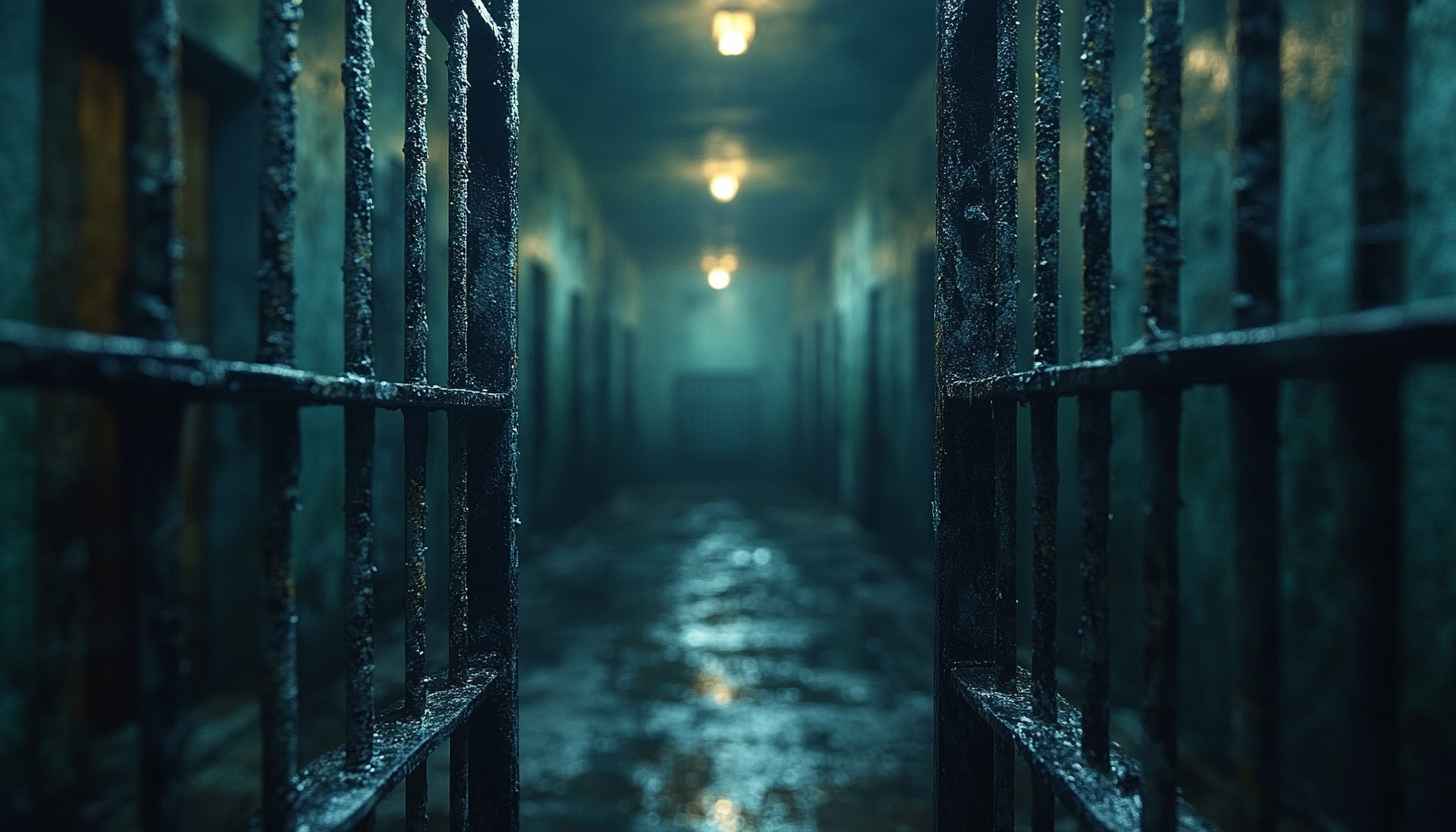 Dark Prison Hallway Mobile Background Free Scary Wallpaper