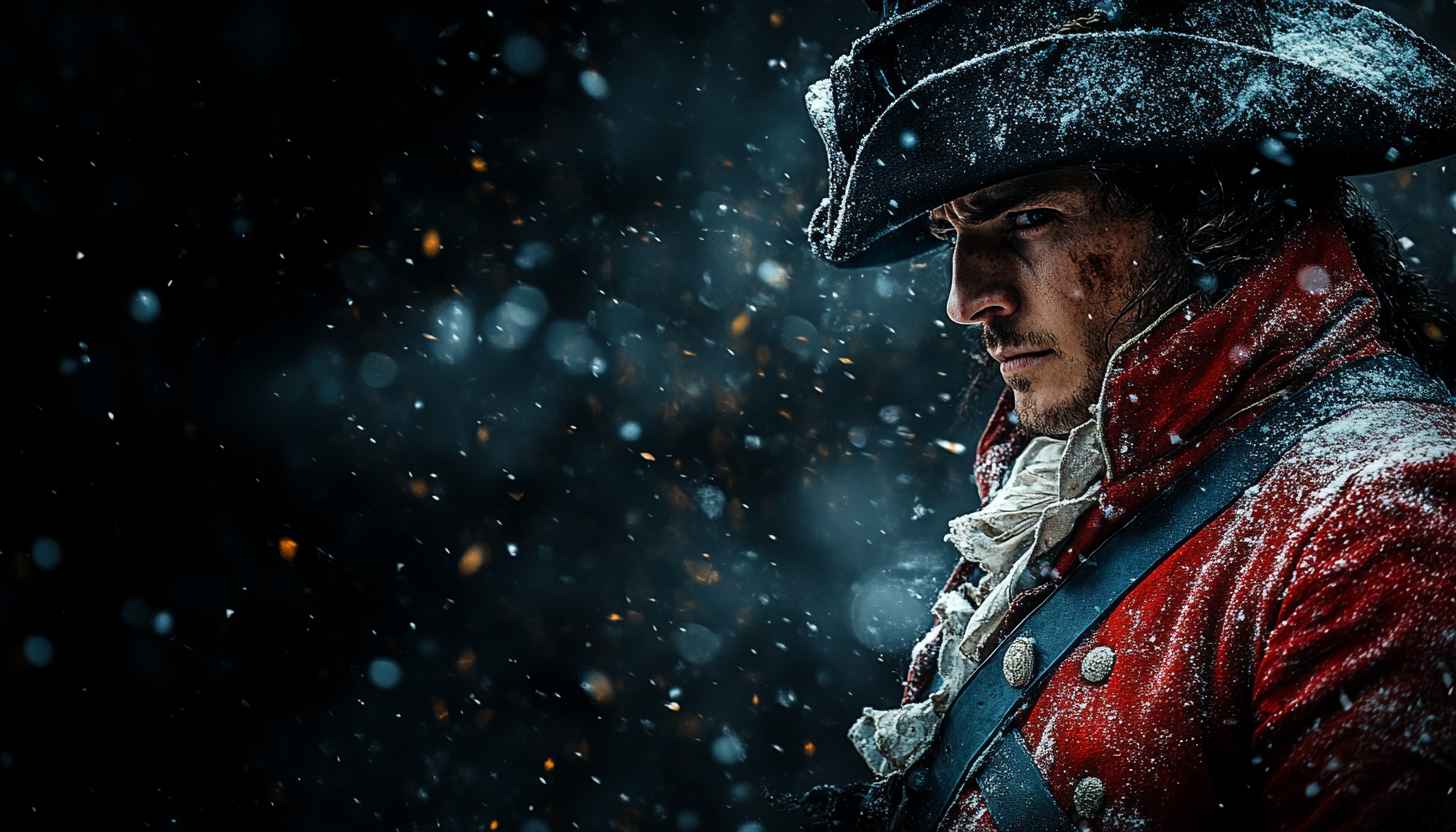 Revolutionary War Soldier Portrait 4K Desktop Wallpaper Free Mobile Background
