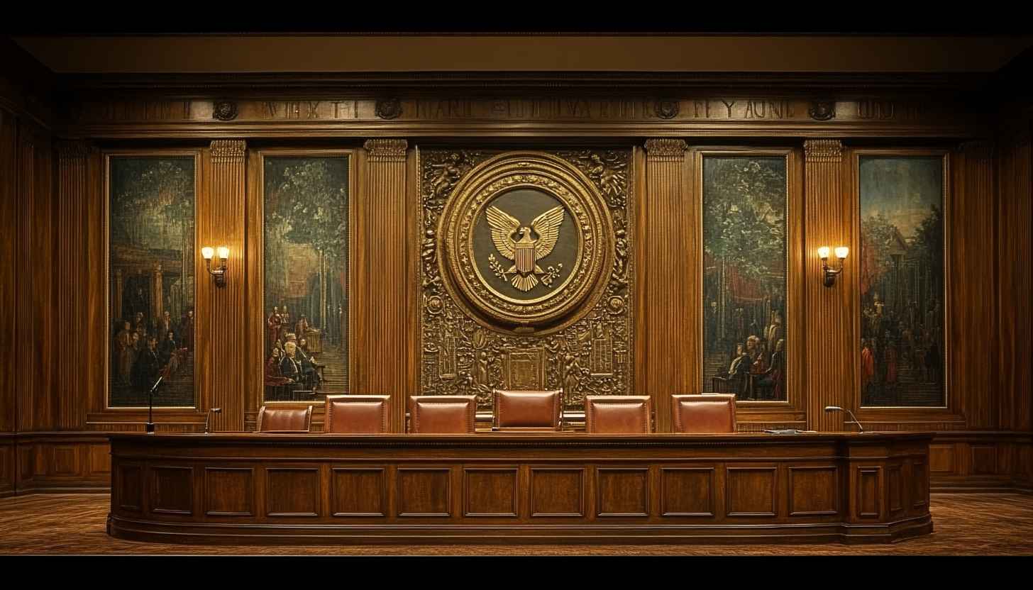 US Supreme Court Interior Design 4K Desktop Background Free Wallpaper