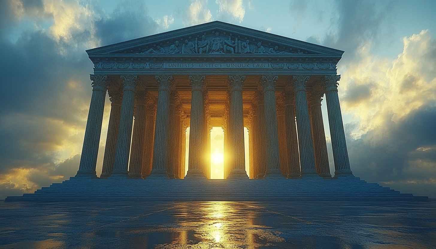 Supreme Court at Sunset 4K Desktop Background Free Wallpaper