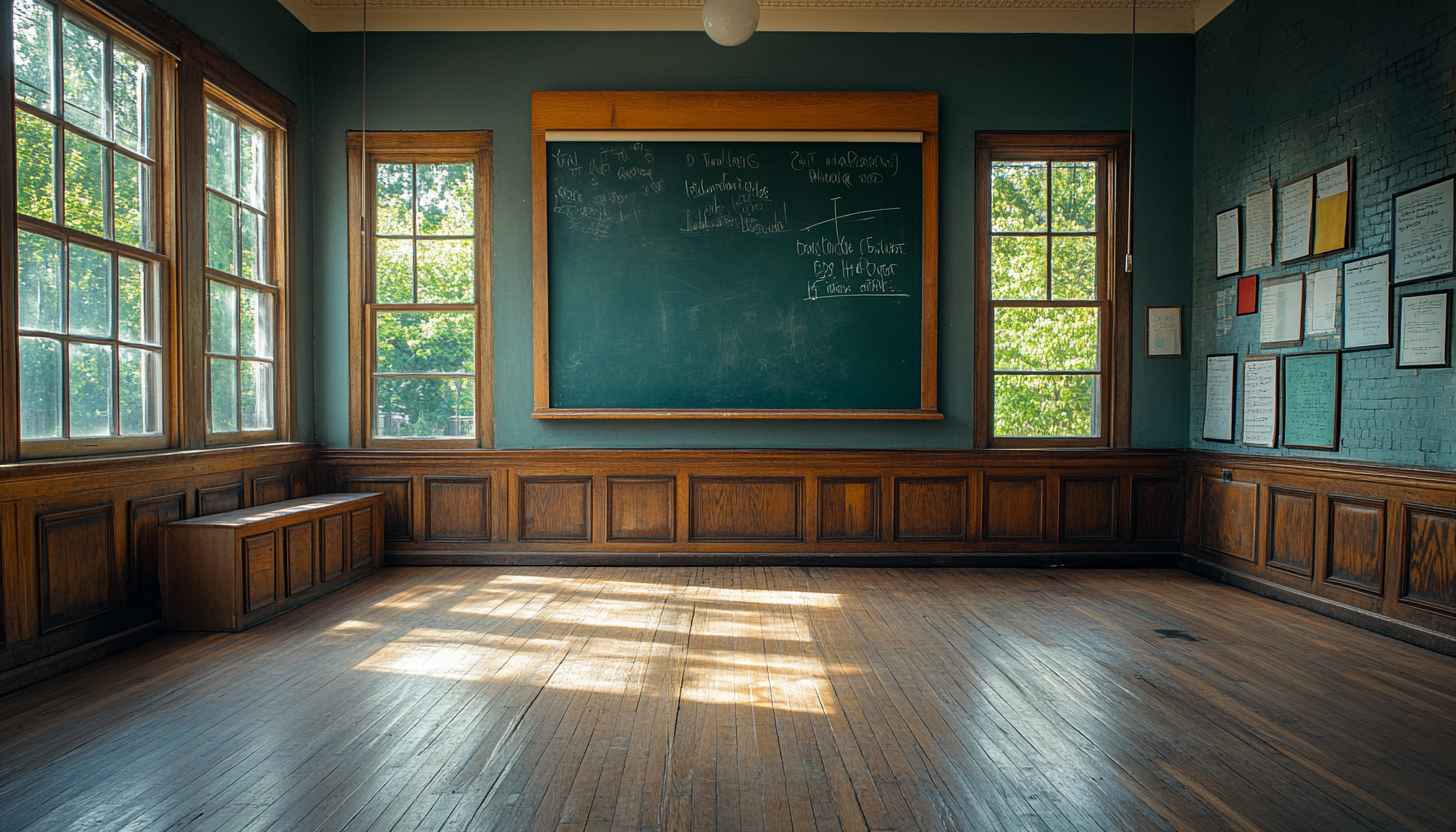 Free School Classroom Wallpaper - Empty Class 4K Desktop Background