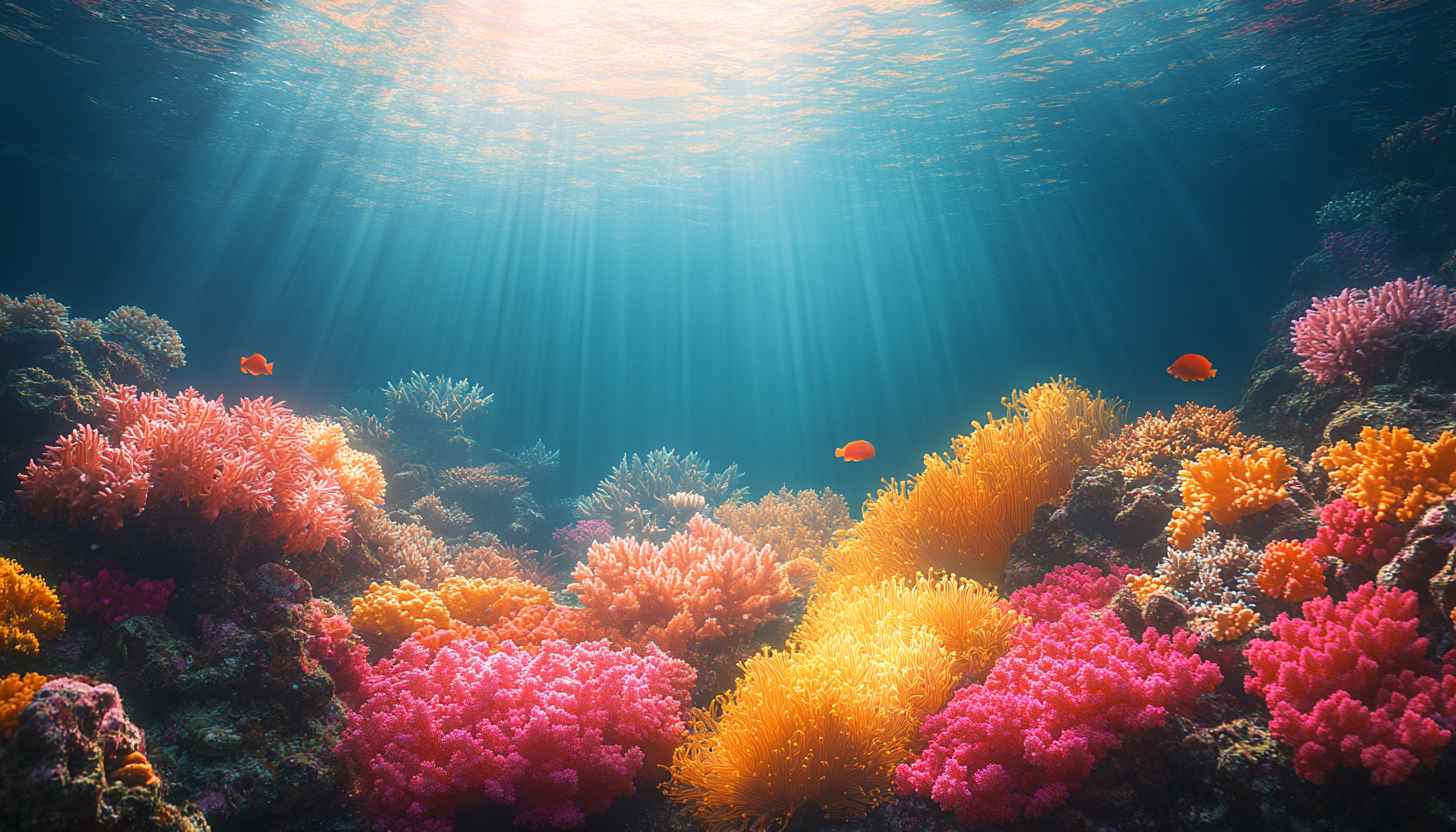Colorful Coral Reef 4K Desktop Backgrounds Free Mobile Wallpaper