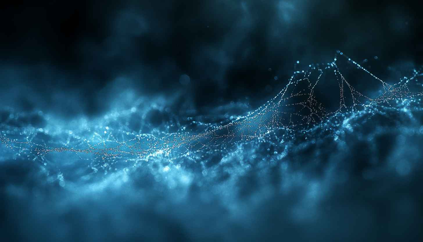 Abstract Blue Spiderweb 4K Desktop Background Free Mobile Wallpaper