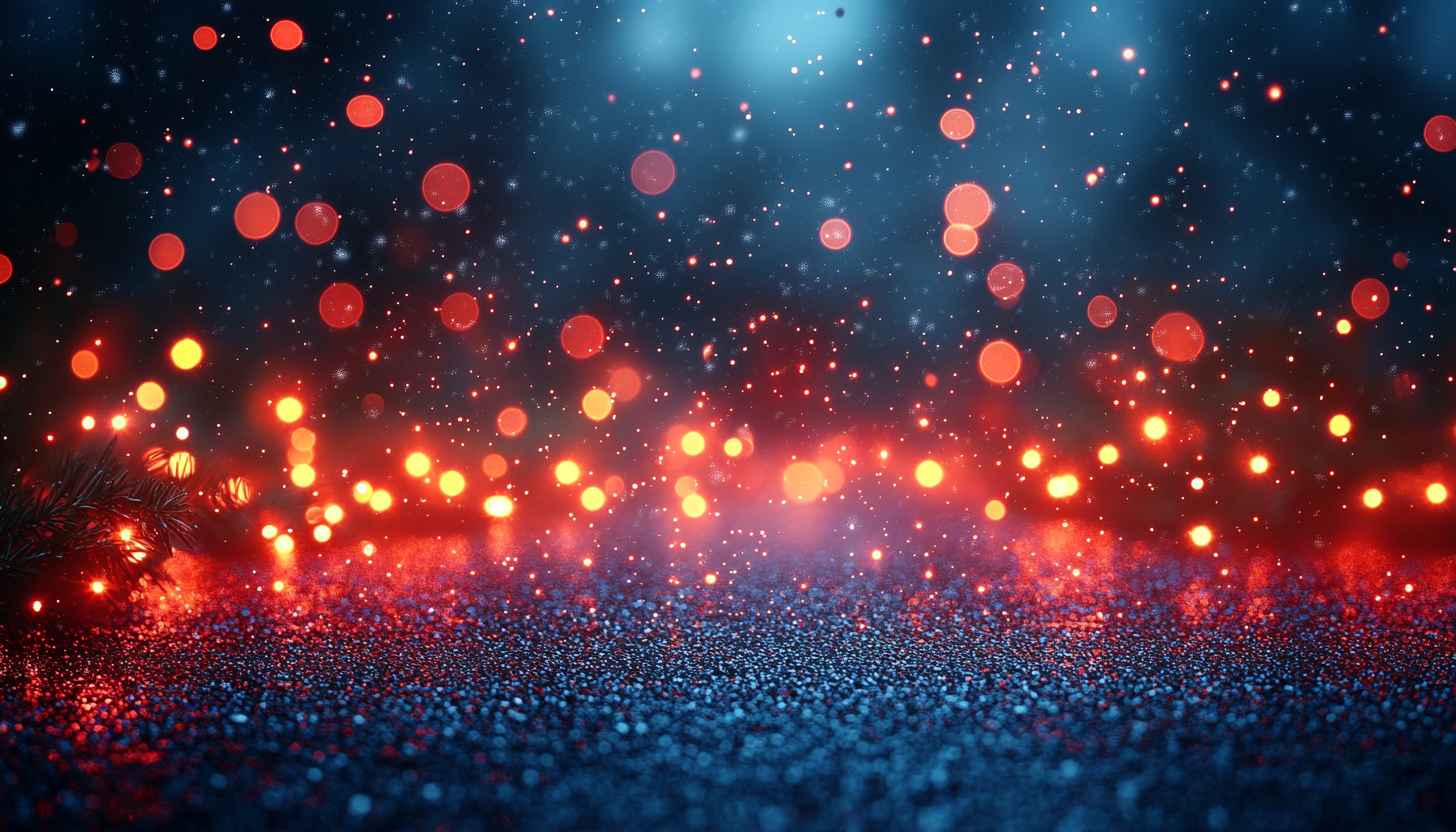 Christmas Bokeh Lights 4K Desktop Wallpaper Festive Holiday Background