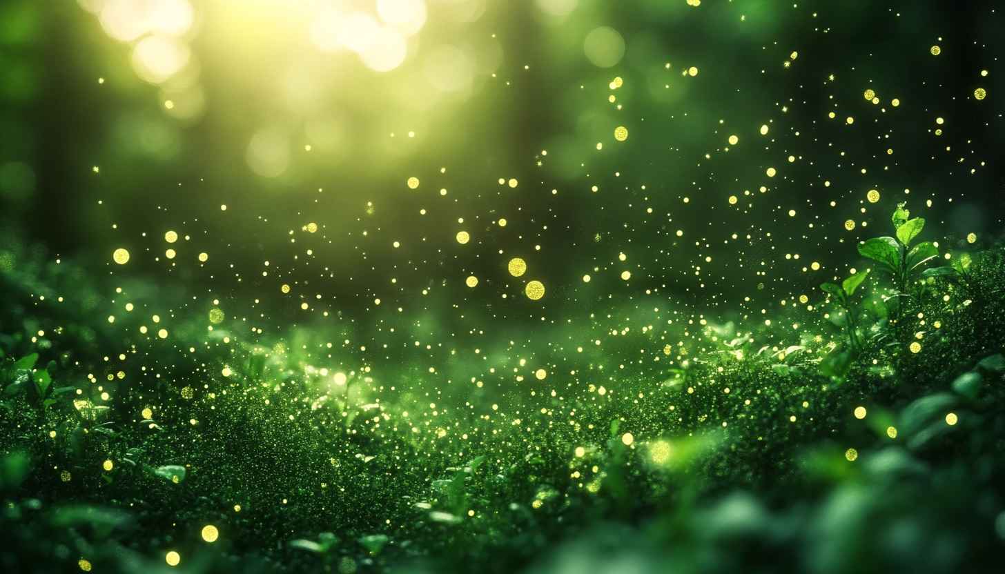 Enchanted Forest Mobile Wallpaper Magical Glowing Lights 4K Background