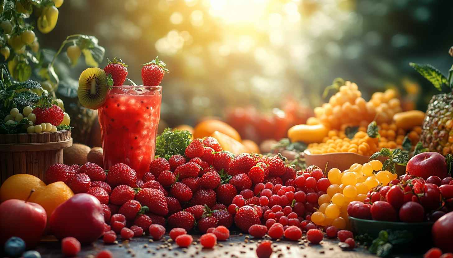 Fresh Fruit Smoothie Wallpaper for Desktop Mobile Backgrounds Free