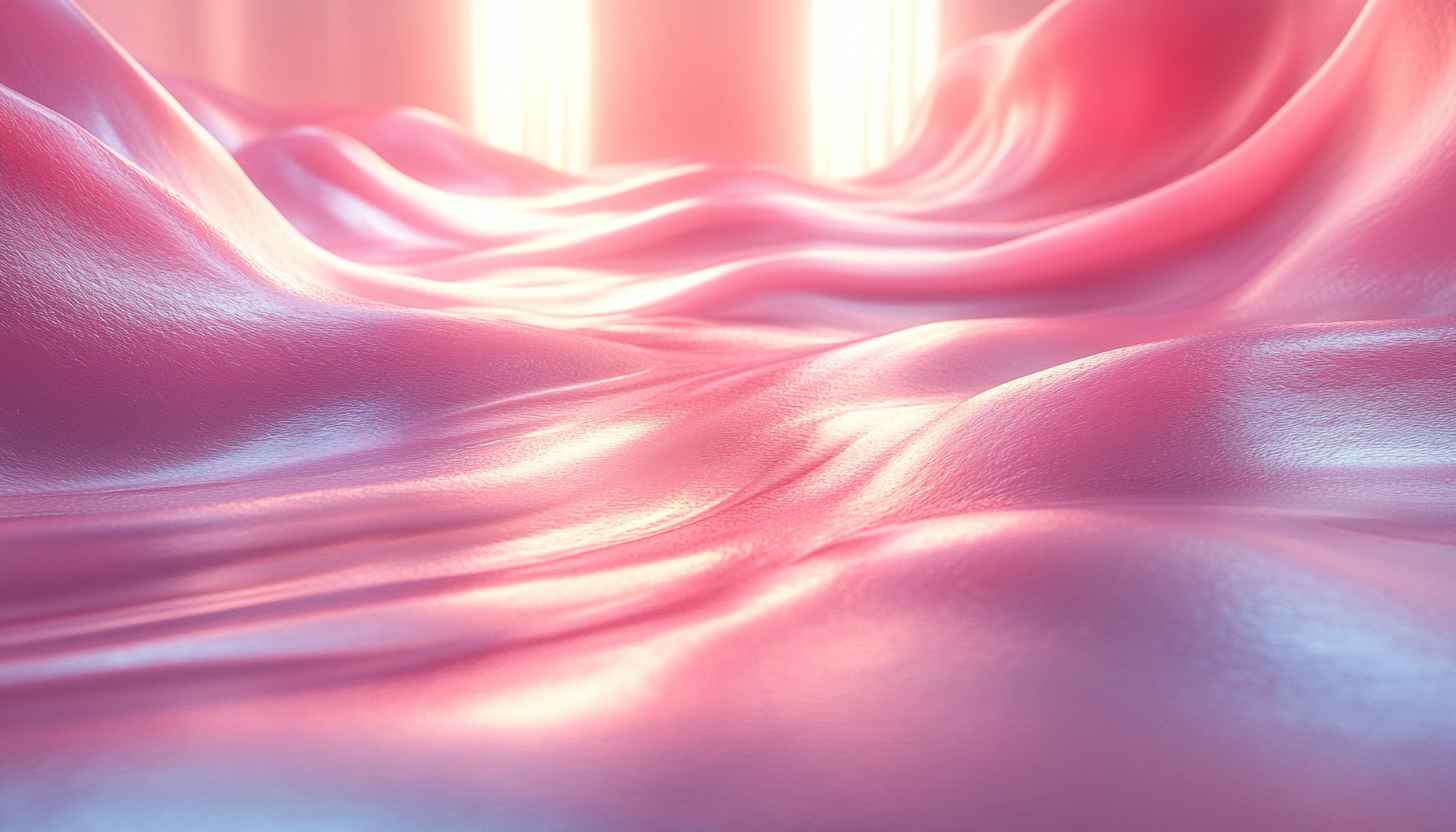 Abstract Pink Waves 4K Desktop Background Aesthetic Wallpaper