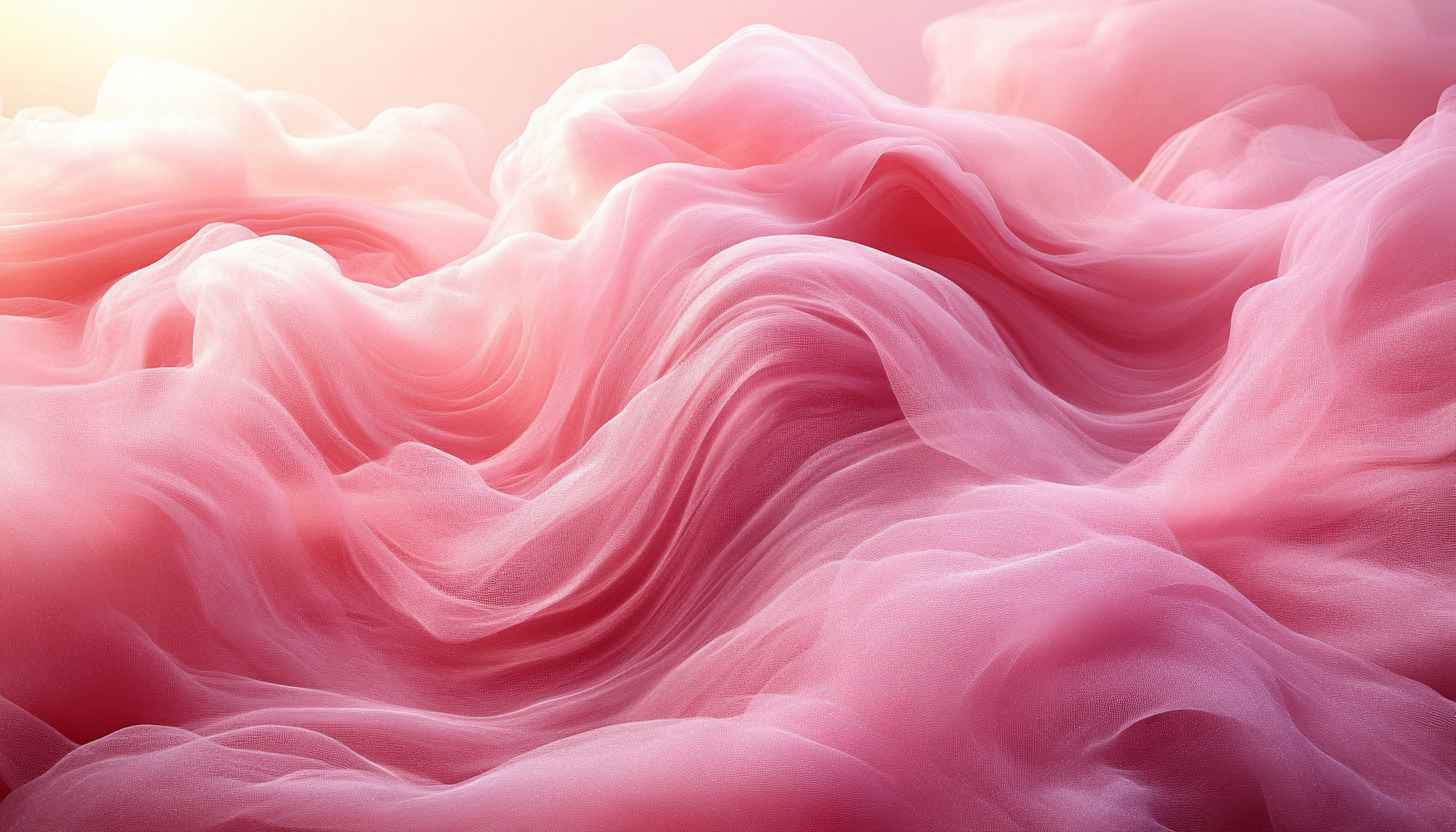 Soft Pink Abstract Waves 4K Desktop Wallpaper, Mobile Backgrounds