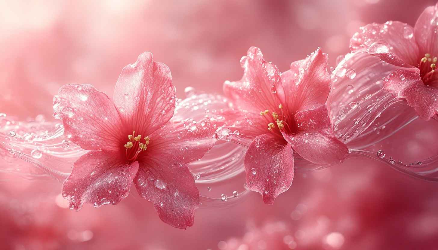 Pink Flower Mobile Background Aesthetic Floral 4K Desktop Wallpaper