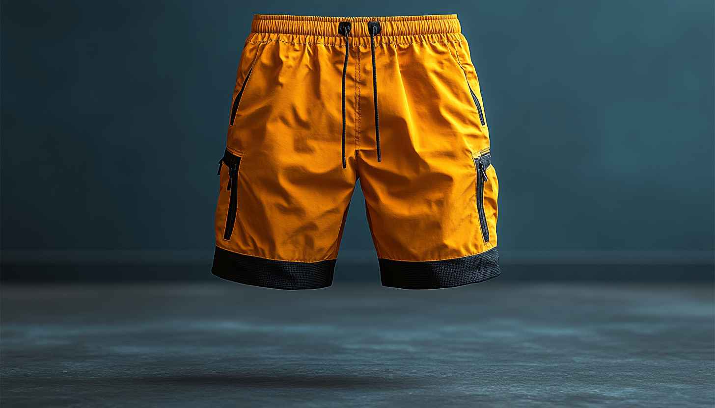 Mustard Cargo Shorts Wallpaper, Casual Fashion Mobile Background